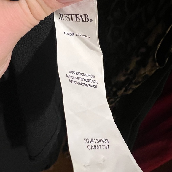 JustFab Long Black Dress - Picture 7 of 7